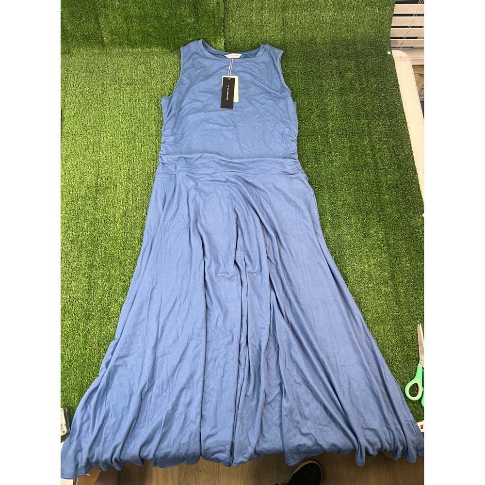 PrettyGarden Womens Blue Sleeveless Crew Neck Maxi Dress XXL DM_LX7856